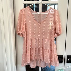 Blu Pepper babydoll blouse